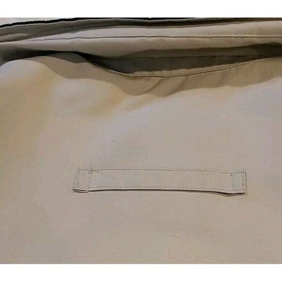 Vintage London Fog Mens Jacket Size Medium Zip Up Long Sleeve Khaki Brown Beige - Picture 13 of 13